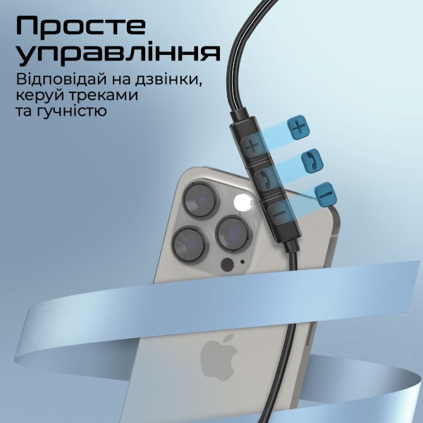 Фото - Наушники вкладыши проводные Promate silken-c.black
