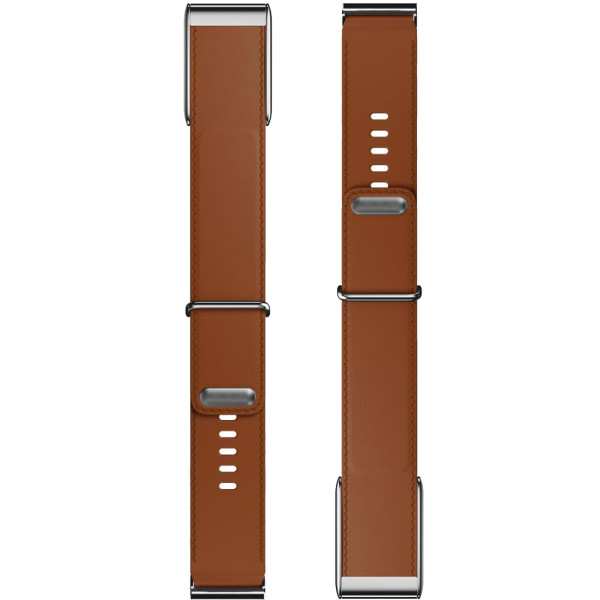 Фото - Ремінець для фітнес-браслета Armorstandart Leather Loop for Whoop 5.0 / MG Chestnut with Silver (ARM90088)