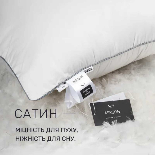Фото - Подушка стандартная MirSon №1001 Silver Cloud memory effekt средняя 50х70 (2200010361902)
