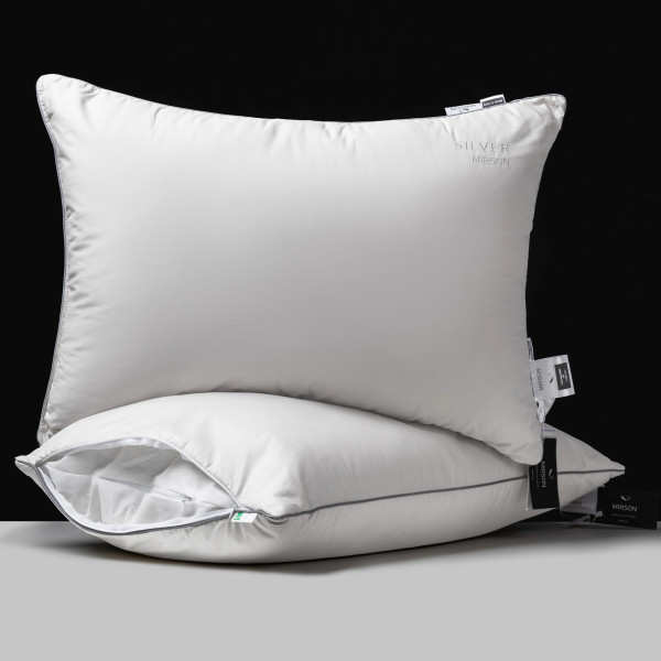 Фото - Подушка стандартная MirSon №1009 Silver Cloud EcoSilk 50х70 см (2200010362558)