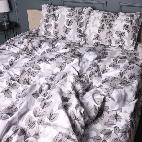 Фото - Наволочка MirSon 17-0695 Silver Foliage 70х70 см (2200010452532)