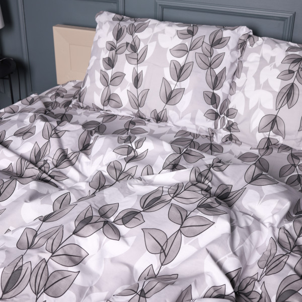 Фото - Наволочка MirSon 17-0695 Silver Foliage 70х70 см (2200010452532)