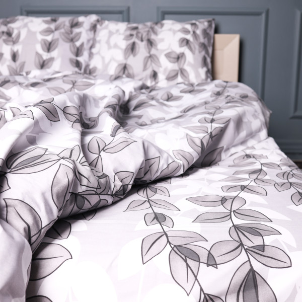 Фото - Наволочка MirSon 17-0695 Silver Foliage 70х70 см (2200010452532)