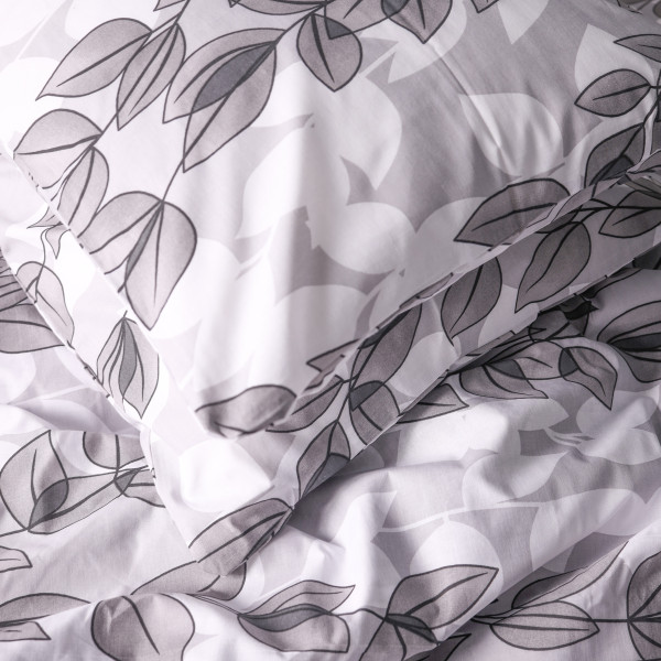 Фото - Наволочка MirSon 17-0695 Silver Foliage 70х70 см (2200010452532)