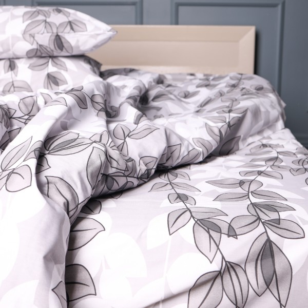 Фото - Наволочка MirSon Ranforce Elite 17-0695 Silver Foliage 70х70 см (2200010452808)
