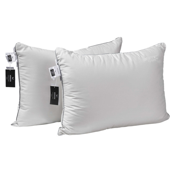 Фото - Подушка стандартная MirSon №207 Silver Cloud 60х60 см (2200009348938)