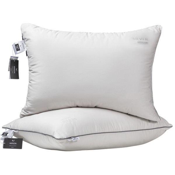 Фото - Подушка стандартная MirSon №207 Silver Cloud 60х60 см (2200009348938)