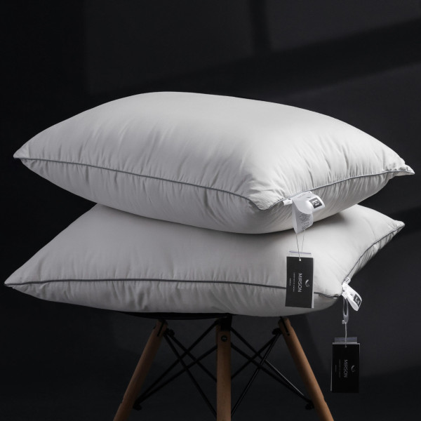 Фото - Подушка стандартная MirSon №206 Silver Cloud 70х70 см (2200009348884)