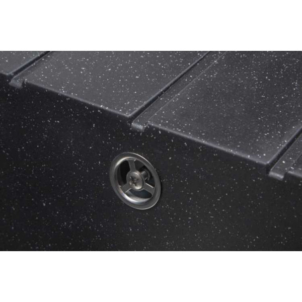 Фото - Мийка кухонна Ventolux Silvia (Space Black) 620x500x200