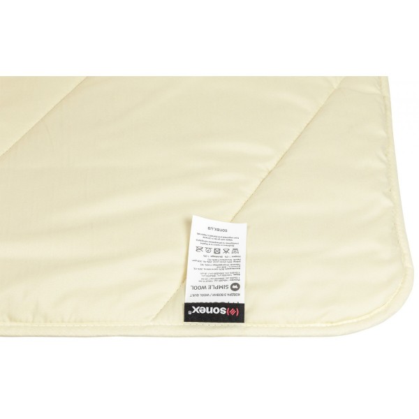 Фото - Одеяло демисезонное полуторное Sonex 155x215 шерсть SimpleWool (SO102376)