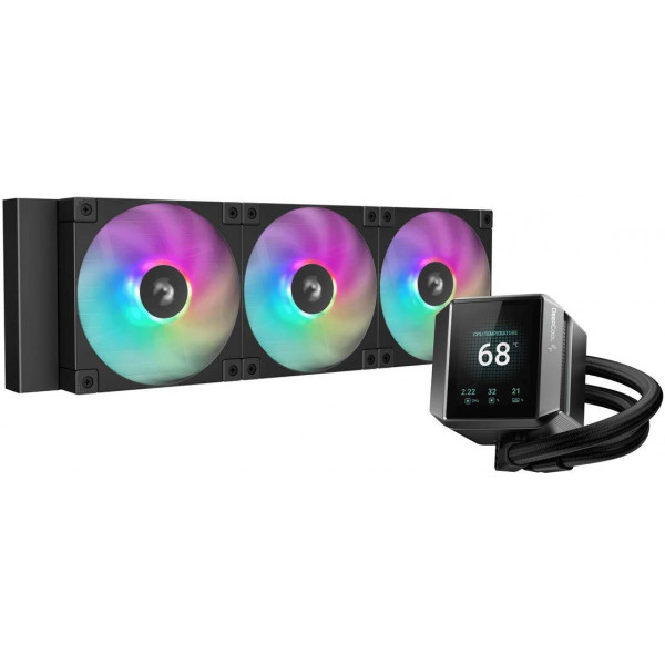 Фото - Водяна система охолодження Deepcool Mystique 360 ARGB Black (R-LX750-BKADSNC-G-1)