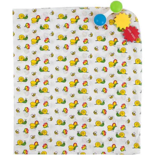 Фото - Пеленка многоразовая Руно ситец 95х110 (204.03_улитка)