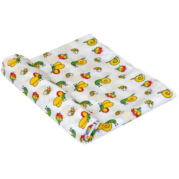 Фото - Пеленка многоразовая Руно ситец 95х110 (204.03_улитка)