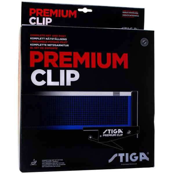 Фото - Сетка для настольного тенниса Stiga Premium Clip ITTF (639000)