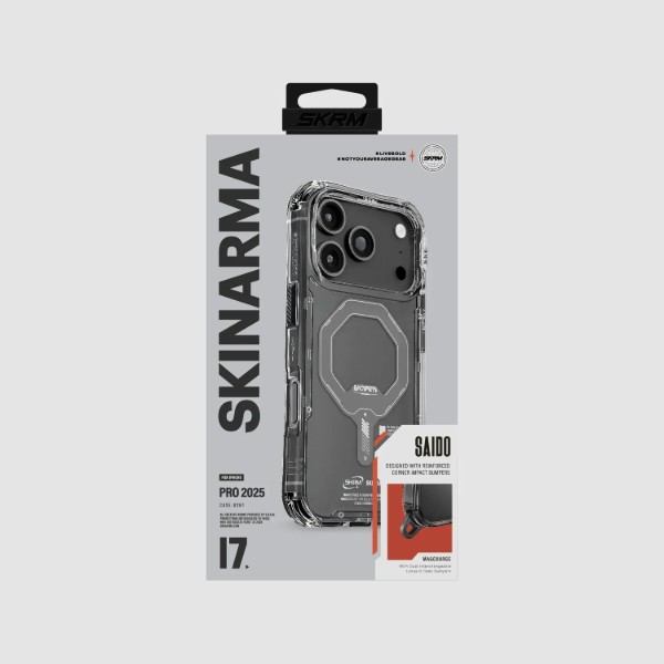 Фото - Чохол для смартфону Skinarma Saido do iPhone 17 Pro Magnetic Charging gray (SK-2025IPP6.3-SDOMS-GRA)