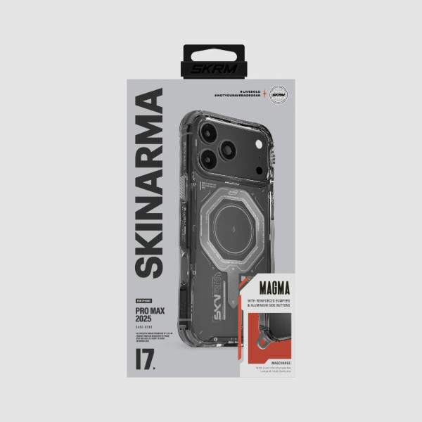 Фото - Чехол для смартфона Skinarma Magma do iPhone 17 Pro Max Magnetic Charging gray (SK-2025IPP6.9-MGMA-GRA)