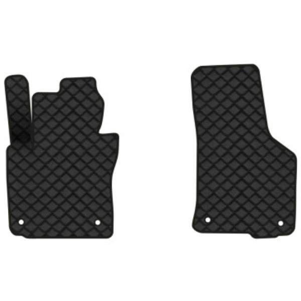Фото - Коврики из экокожи в салон авто передние EVAtech для Octavia A5 (MT, 8 clips) Skoda 2004-2013 2 поколение Liftback EU (SK12150AV2AV4BBB)