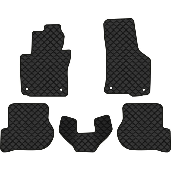 Фото - Коврики из экокожи в салон авто EVAtech ECO для Octavia A5 (MT, 4 clips) Skoda 2004-2013 2 поколение Combi EU SK12153CG5AV4BBB