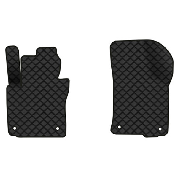 Фото - Коврики из экокожи в салон авто передние EVAtech для Octavia A5 (MT, 4 clips) Skoda 2004-2013 2 поколение Liftback EU (SK12154A2AV4BBB)