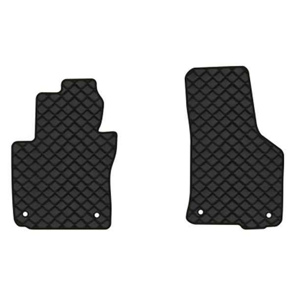 Фото - Коврики из экокожи в салон авто передние EVAtech для Octavia A5 (MT, 4 clips) Skoda 2004-2013 2 поколение Liftback EU (SK12154AG2AV4BBB)