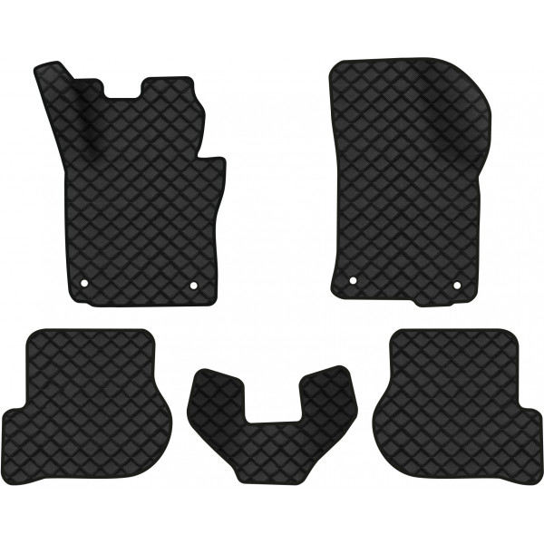 Фото - Коврики из экокожи в салон авто EVAtech ECO для Octavia A5 (MT, 4 clips) Skoda 2004-2013 2 поколение Liftback EU SK12154CD5AV4BBB