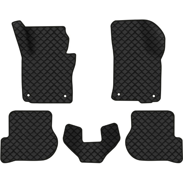 Фото - Килимки з екошкіри в салон авто EVAtech ECO для Octavia A5 (AT, 4 clips) Skoda 2004-2013 2 покоління Combi EU SK12155CD5AV4BBB
