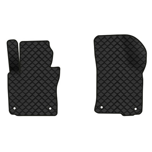Фото - Коврики из экокожи в салон авто передние EVAtech для Octavia A5 (AT, 4 clips) Skoda 2004-2013 2 поколение Liftback EU (SK12157A2AV4BBB)