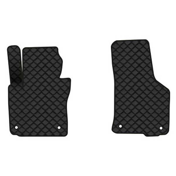 Фото - Коврики из экокожи в салон авто передние EVAtech для Octavia A5 (AT, 4 clips) Skoda 2004-2013 2 поколение Liftback EU (SK12157AV2AV4BBB)