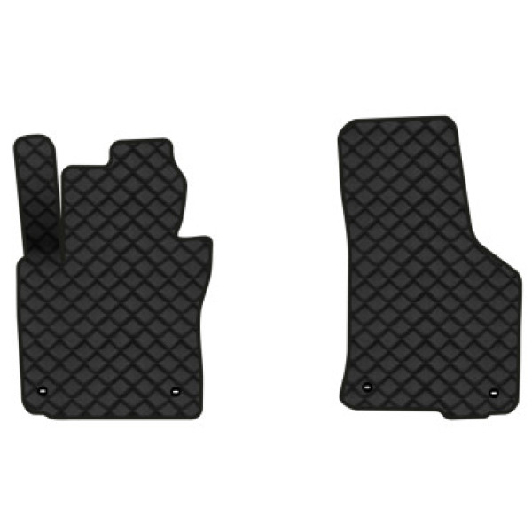 Фото - Килимки з екошкіри в салон авто передні EVAtech для Octavia A5 (MT, 8 clips) Skoda 2004-2013 2 покоління Liftback EU (SK12159AV2TL4BBB)