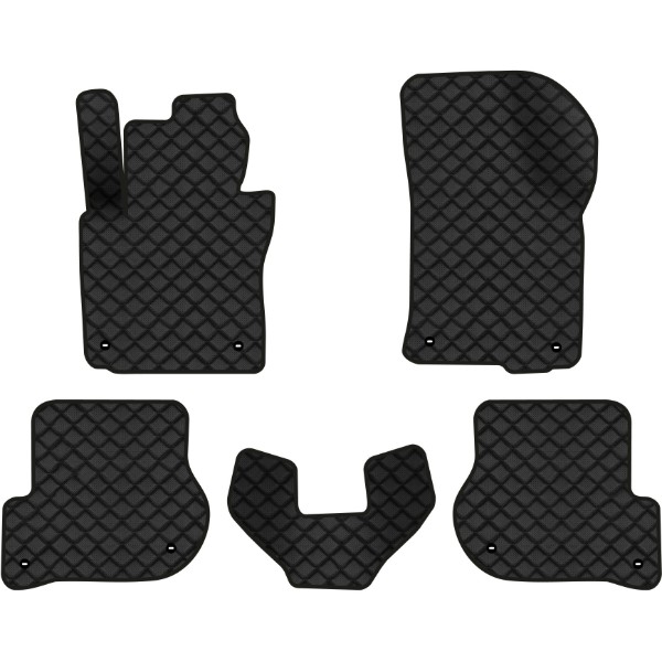 Фото - Коврики из экокожи в салон авто EVAtech ECO для Octavia A5 (MT, 8 clips) Skoda 2004-2013 2 поколение Liftback EU SK12159C5TL8BBB