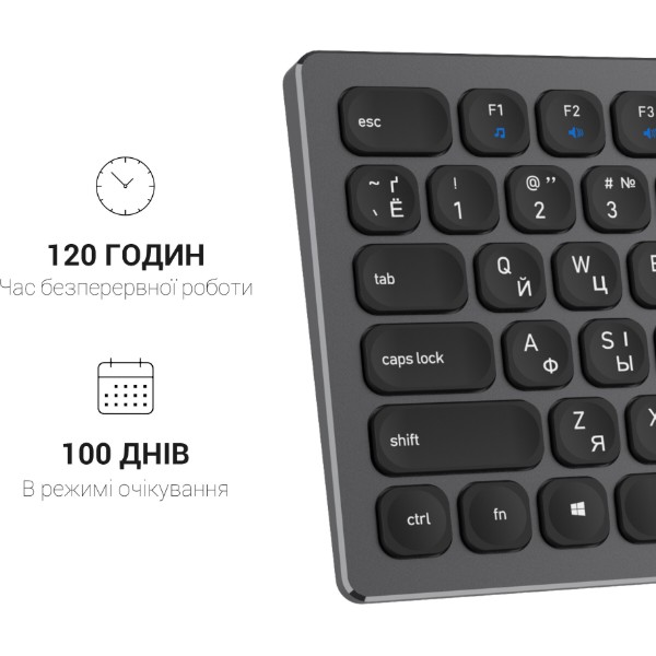 Фото - Клавиатура беспроводная OfficePro SK1550 Wireless Black (SK1550B)