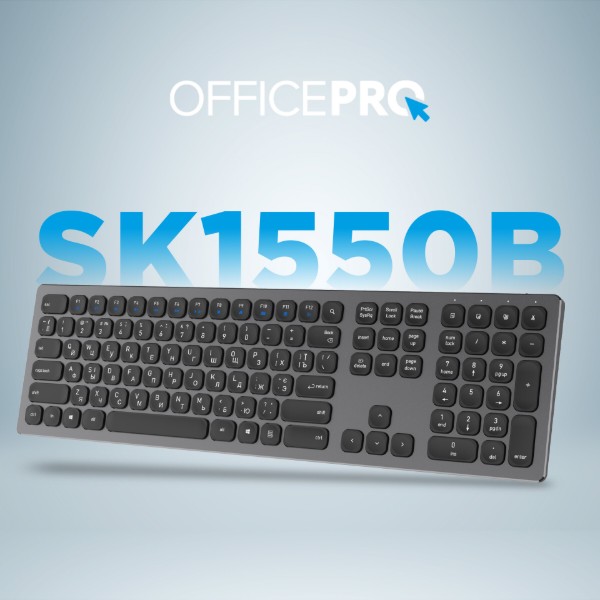 Фото - Клавиатура беспроводная OfficePro SK1550 Wireless Black (SK1550B)