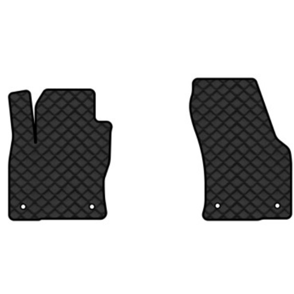 Фото - Коврики из экокожи в салон авто передние EVAtech для Kodiaq (5 seats) Skoda 2016-2021 1 поколение SUV EU (SK32942AR2AV4BBLB)