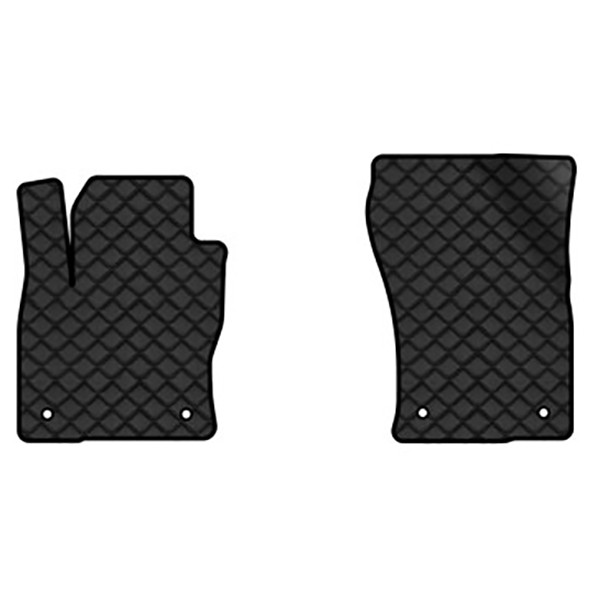 Фото - Килимки з екошкіри в салон авто передні EVAtech для Kodiaq Restyling 5 seats Skoda 2021-2024 1 покоління SUV EU (SK43100A2AV4BBLB)