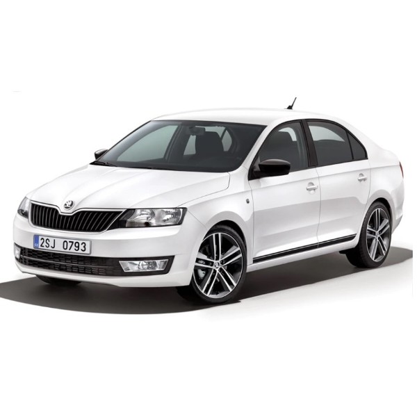 Фото - Килимок з екошкіри в багажник авто EVAtech для Rapid Skoda 2012 1 покоління Liftback EU (SK3219BO1BBB)