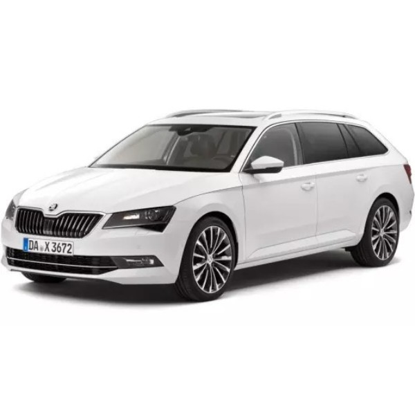 Фото - Килимок з екошкіри в багажник авто EVAtech для Superb (B8) Skoda 2015-2024 3 покоління Combi EU (SK3278B1BBB)