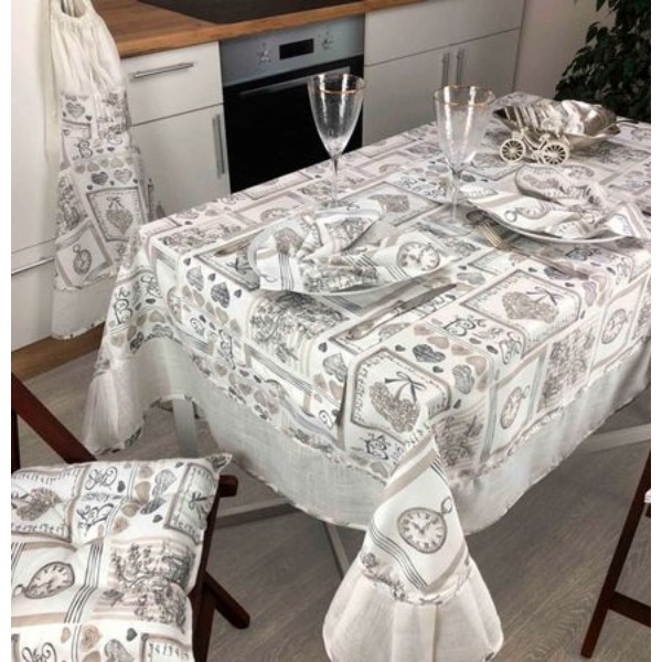 Фото - Скатертина прямокутна Прованс 220х150 Happy time (023766)