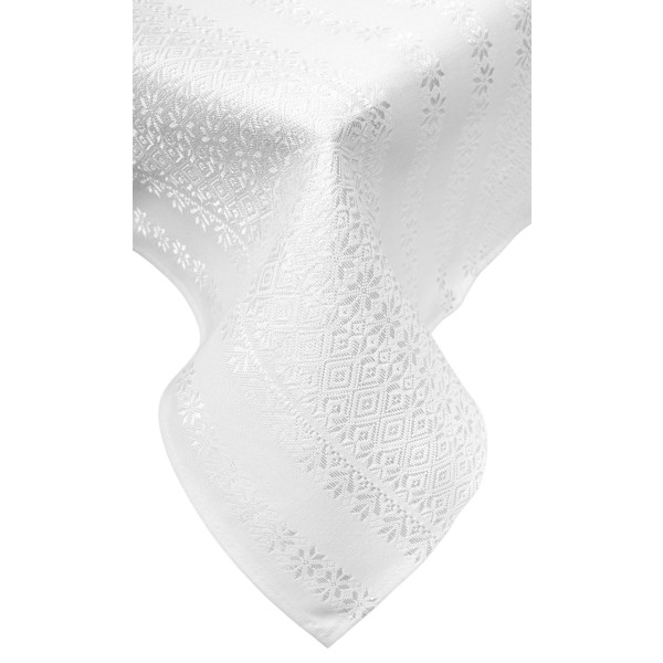 Фото - Скатертина прямокутна Едельвіка 120х140 біла (538-18/00)