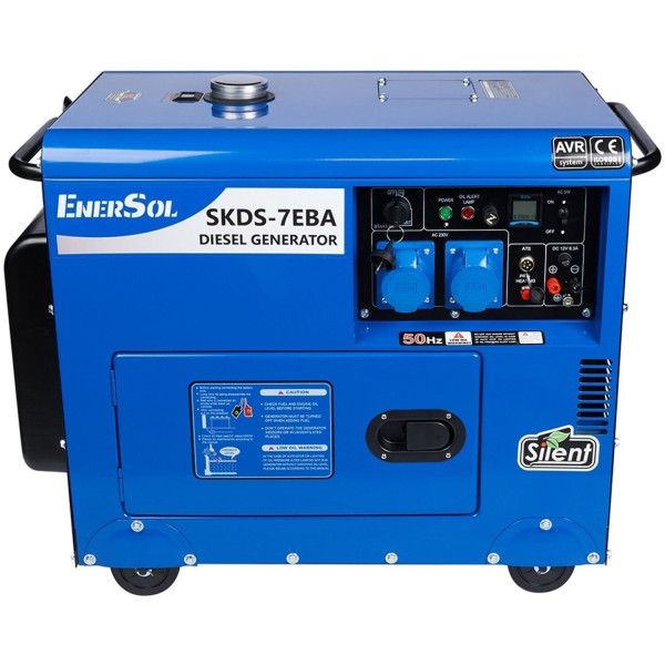 Фото - Генератор дизельний EnerSol 6.5 кВт (SKDS-7EBA)