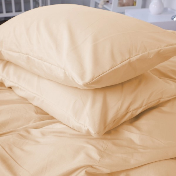 Фото - Комплект постільної білизни дитячий MirSon №12-0712 Vanila Mikrosatin Premium Однотонний 110х140 см (2200007229048)