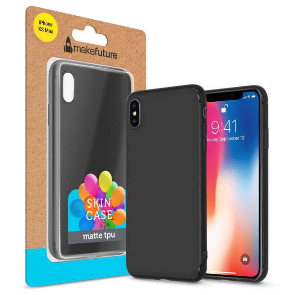 Фото - Чохол для смартфону MakeFuture Skin Case Apple iPhone XS Max Black (MCSK-AIXSMBK)