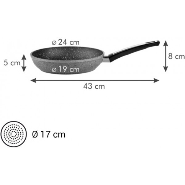 Фото - Сковорода универсальная tescoma i-PREMIUM Stone 24 см (602424)
