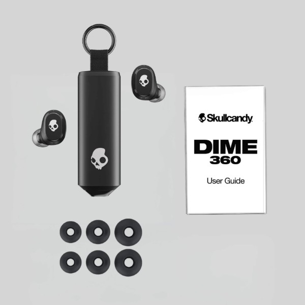 Фото - Наушники вкладыши беспроводные Skullcandy DIME 360 Pea Shape Black (S2DPW-T740)