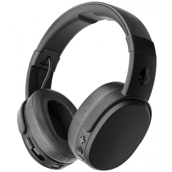 Фото - Навушники повнорозмірні бездротові Skullcandy Crusher BT Black/Coral (S6CRW-K591)