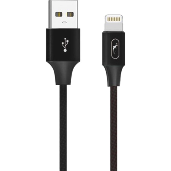 Фото - Кабель SkyDolphin S55L Neylon USB - Lightning 1 м Black (USB-000434)