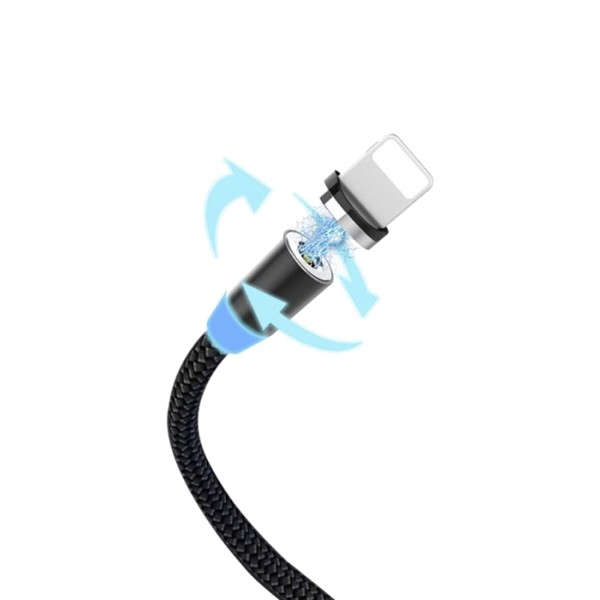 Фото - Кабель SkyDolphin S59L Magnetic USB - Lightning 1 м Black (USB-000440)