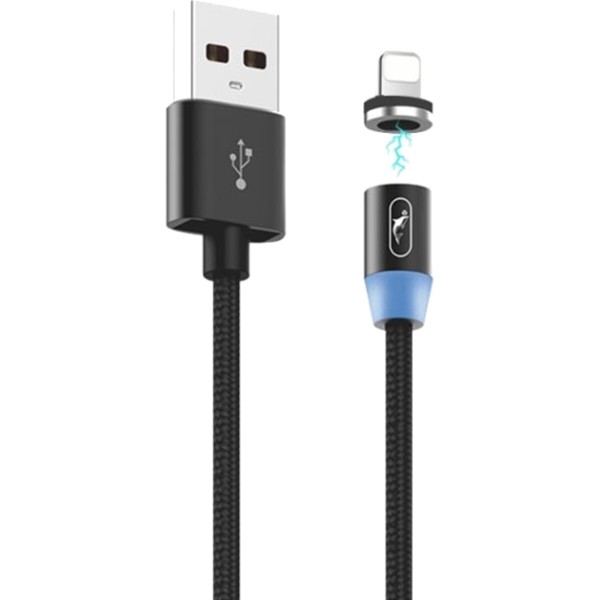 Фото - Кабель SkyDolphin S59L Magnetic USB - Lightning 1 м Black (USB-000440)