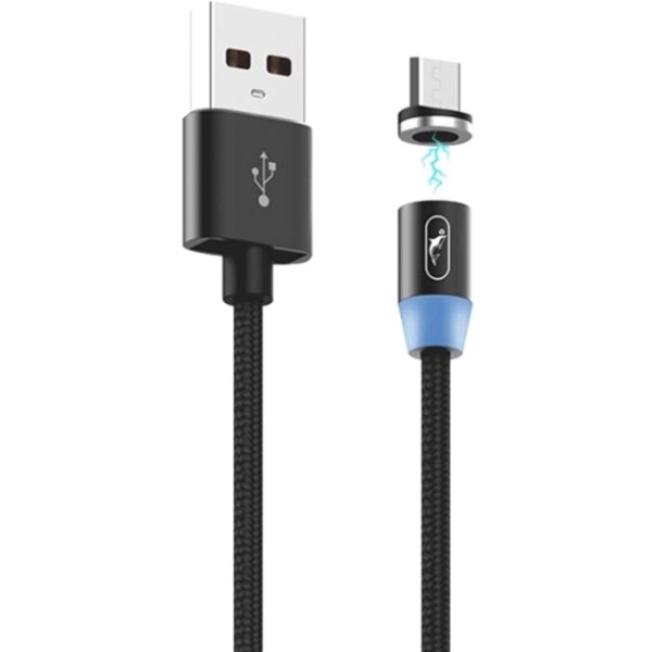 Фото - Кабель SkyDolphin S59V Magnetic USB - мicroUSB 1 м Black (USB-000442)