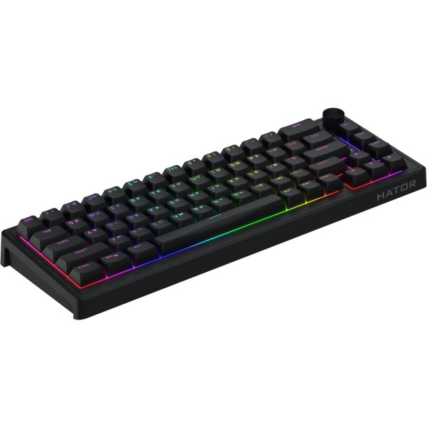 Фото - Клавиатура проводная игровая Hator Skyfall 65 Black (HTK1160UA)
