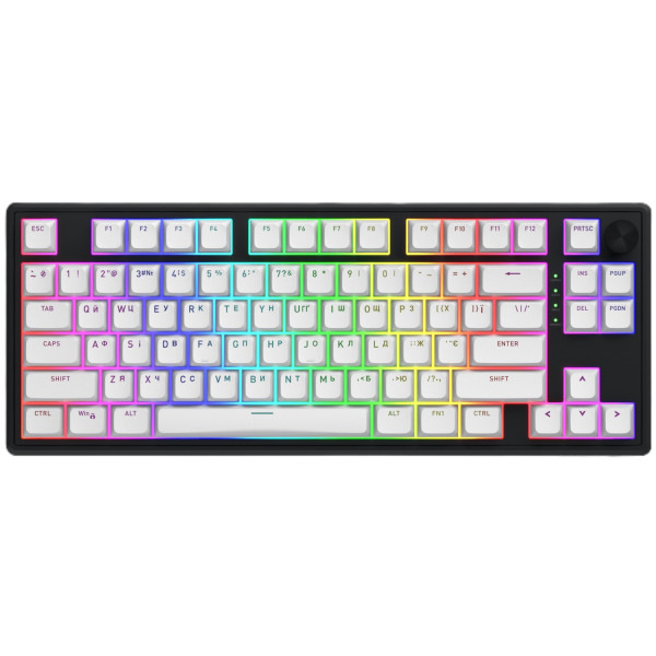Фото - Клавиатура проводная игровая Hator Skyfall 80 MAG ULTRA 8K (HTK1880UA) black-white